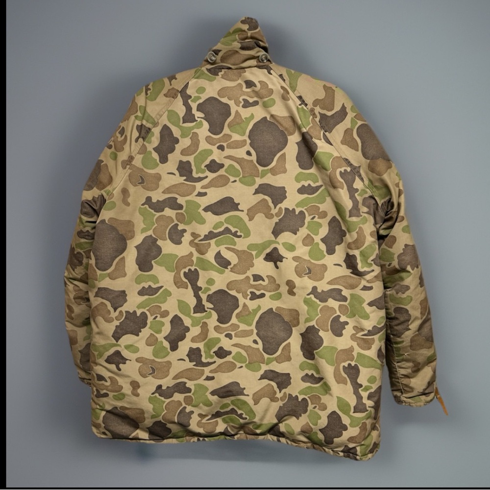 Vtg LL Bean Prime Northern Goose Down Duck Camo Jacket L - Picture 2 of 13